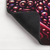Blue + Red Spotted Leopard On Thick Laptop Tablet Mousepad (Ecke)