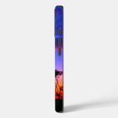 Blue Red Sunset Exotic Hawaiian Beach Palm Bäume Case-Mate iPhone Hülle (Rückseite / Links)