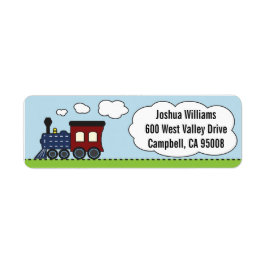 Blue/Red Train Address Labels