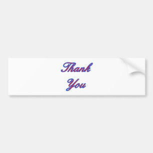 Blue Red Vielen Dank, dass Sie das MUSEUM Zazzle G Autoaufkleber