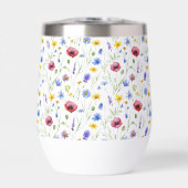 Blue Red Watercolor Wildflower (Vorderseite)