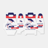 Blue Red White Abschluss 2025 Custom Gastgeschenk Geschenkschachtel (Ungefaltet)