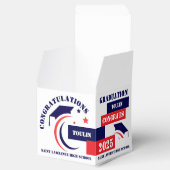 Blue Red White Abschluss 2025 Custom Gastgeschenk Geschenkschachtel (Geöffnet)