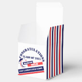 Blue Red White Abschluss 2025 Custom Party Geschenkschachtel (Geöffnet)