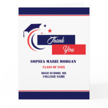 Blue Red White Abschluss Classic