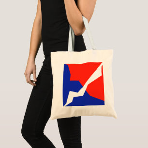 Blue Red White Flag Colours Tragetasche