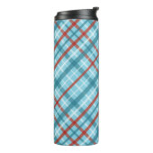 BLUE RED WHITE HOLIDAY PATTERNS THERMOSBECHER (Nach links gedreht)