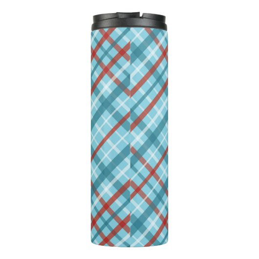 BLUE RED WHITE HOLIDAY PATTERNS THERMOSBECHER (Rückseite)