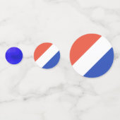 Blue Red White Patriotic Colors Confetti Konfetti (Rückseiten)