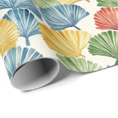 Blue Red Yellow Green Fans Italian Birthday Geschenkpapier (Rolleneckpunkt)