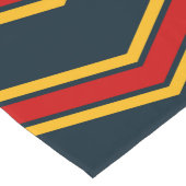 Blue Red Zickzack Stripes Cutting Board Großer Tischläufer (Ecke)