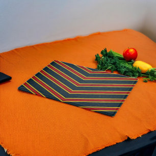 Blue Red Zickzack Stripes Cutting Board Schneidebrett