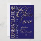 Blue Reflection 2018 Formal Graduation Party Einladung (Vorderseite)