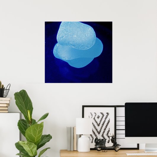Blue Reflection Print Poster (Heimbüro)