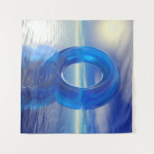 Blue Reflections Tapestry Wandteppich (Vorderseite (Horizontal))