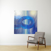 Blue Reflections Tapestry Wandteppich (Beispiel (Horizontal))