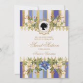 Blue Regency Era 16 . Geburtstag Einladung (Vorderseite)