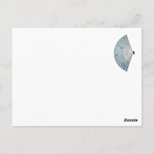 Blue Regency Lady Postkarte (Rückseite)