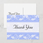 Blue Regency Vielen Dank an Postkarten (Vorne/Hinten)
