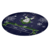 Blue Reindeer Cutting Board Schneidebrett (Ecke)