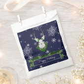 Blue Reindeer Favor Bag Geschenktütchen (Ausgeschnitten)