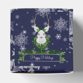 Blue Reindeer Favor Box Geschenkschachtel (Oben)