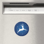 Blue Reindeer Magnet (In Situ (Geschirrspüler))
