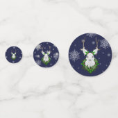 Blue Reindeer Table Confetti Konfetti (Rückseiten)