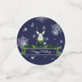 Blue Reindeer Table Confetti Konfetti (Klein Vorderseite)