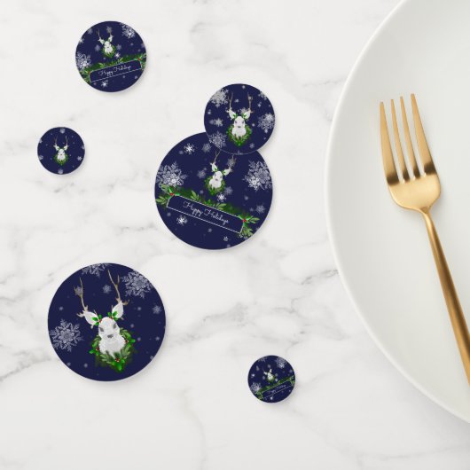 Blue Reindeer Table Confetti Konfetti (Gruppe)