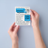 Blue Removal Van, Umzugsfirmenwerbung Flyer (Gruppe)