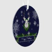 Blue Rentier Ornament (Vorderseite)