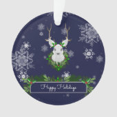 Blue Rentier Ornament (Vorderseite)