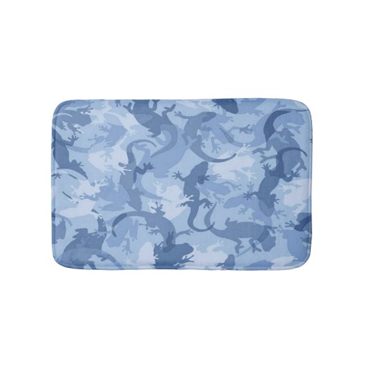 Blue Reptile Camouflage Bath Mat Badematte (Vorderseite)