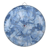 Blue Reptile Camouflage Dart Board Dartscheibe (vorne)