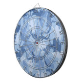 Blue Reptile Camouflage Dart Board Dartscheibe (Vorderseite rechts)