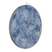 Blue Reptile Camouflage Dart Board Dartscheibe (Vorderseite Links)