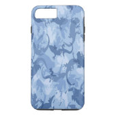 Blue Reptile Camouflage iPhone 7 Fall Case-Mate iPhone Hülle (Rückseite)