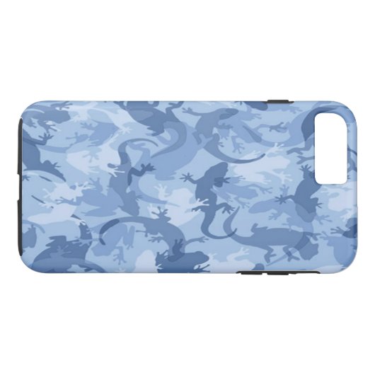 Blue Reptile Camouflage iPhone 7 Fall Case-Mate iPhone Hülle (Rückseite (Horizontal))