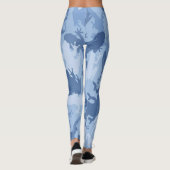 Blue Reptile Camouflage Leggings (Rückseite)