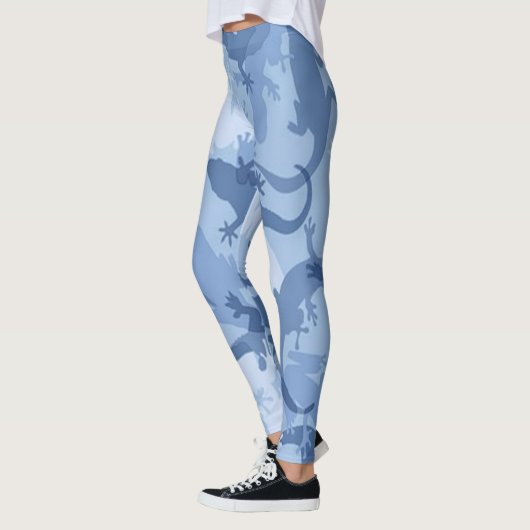 Blue Reptile Camouflage Leggings (Links)