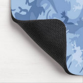 Blue Reptile Camouflage Mouse Pad Mousepad (Ecke)