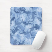 Blue Reptile Camouflage Mouse Pad Mousepad (Mit Mouse)