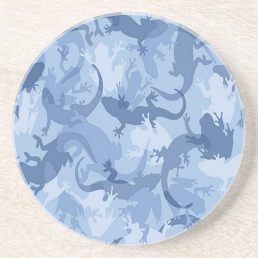 Blue Reptile Camouflage Untersetzer (Vorne)