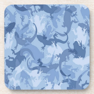Blue Reptile Camouflage Untersetzer