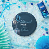 Blue Retirement Party Balloon Gifts Pappteller (Party)