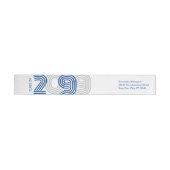 Blue Retro Big Numbers Class (Person)