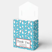 Blue Retro Bowling Theme Party Geschenkschachtel (Geöffnet)