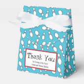 Blue Retro Bowling Theme Party Geschenkschachtel (Vorderseite)