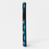 Blue Retro Funky i Phone Case (Hinten/Links)